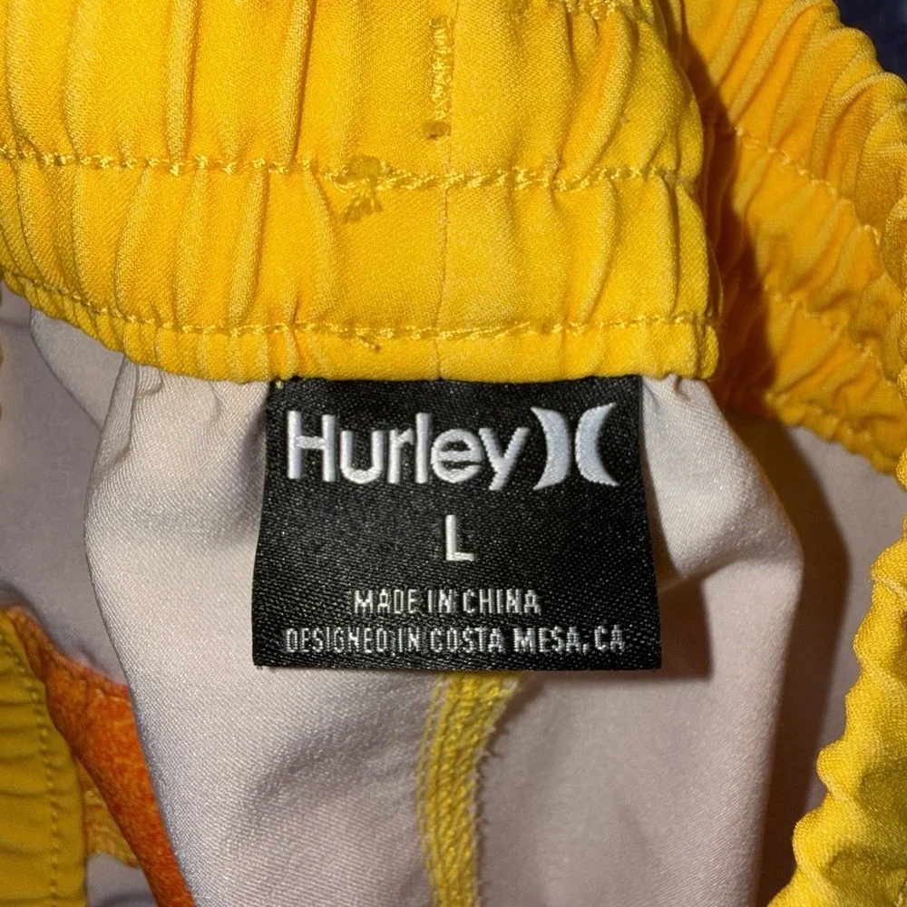 Hurley Phantom‎ Mens Board Shorts Swim Trunks Orange Red Ombré Surfer Coastal L